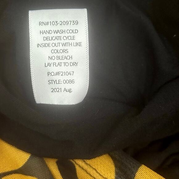 11 Honore Iris Ruch Mesh Long Sleeve Bodycon Dress Animal Print Yellow Black 1X - Picture 8 of 9